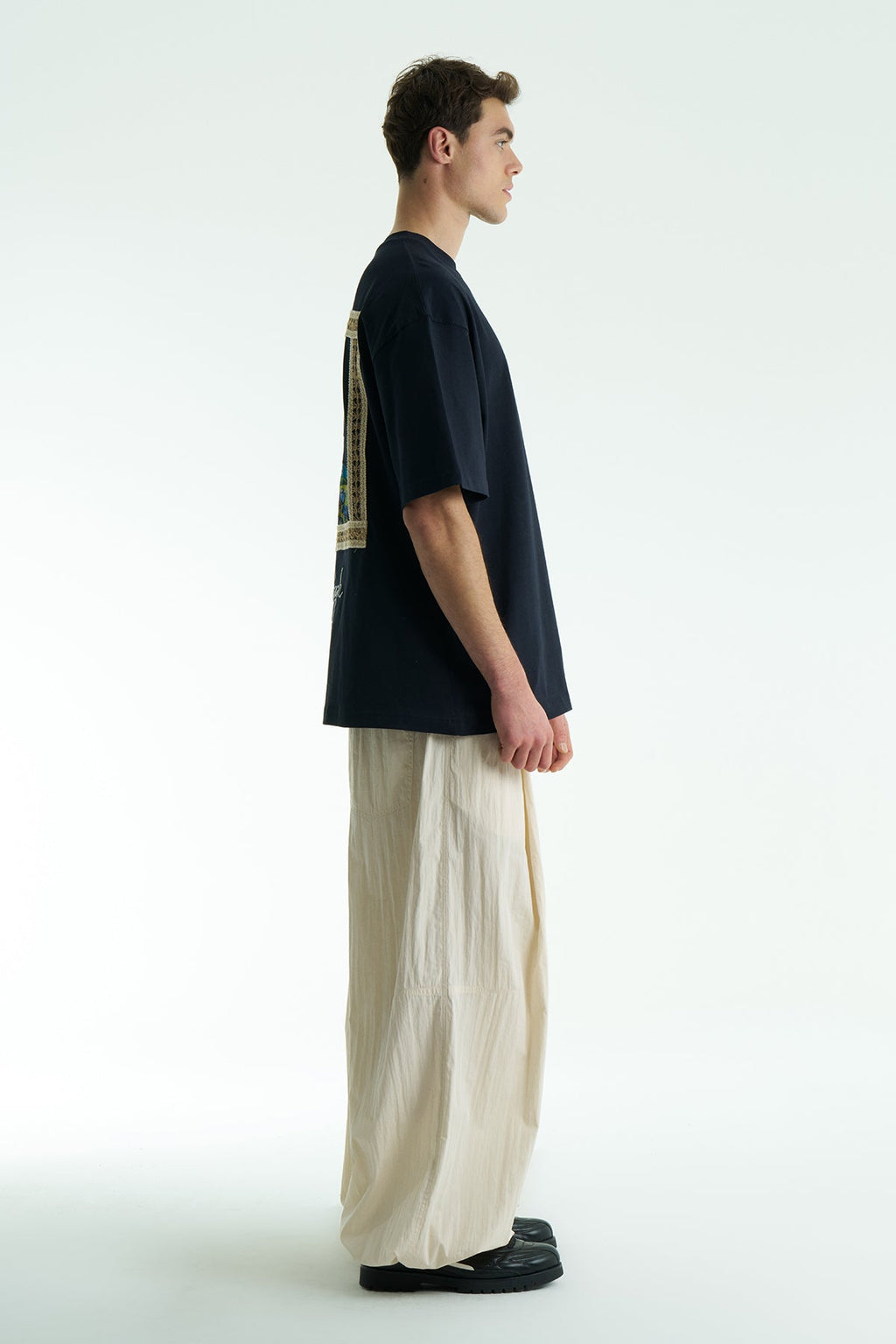 Ecru Oversized Van Gogh Graphic T-Shirt