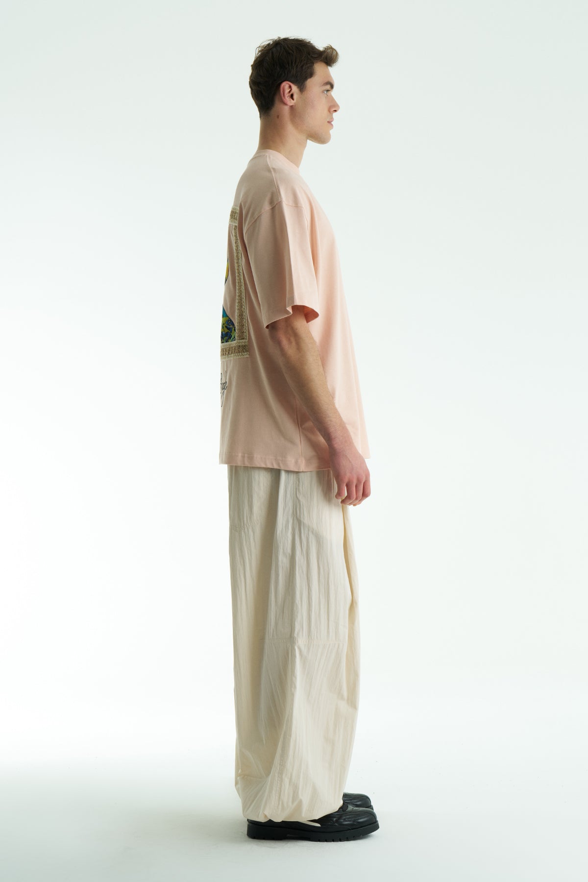 Ecru Oversized Van Gogh Graphic T-Shirt