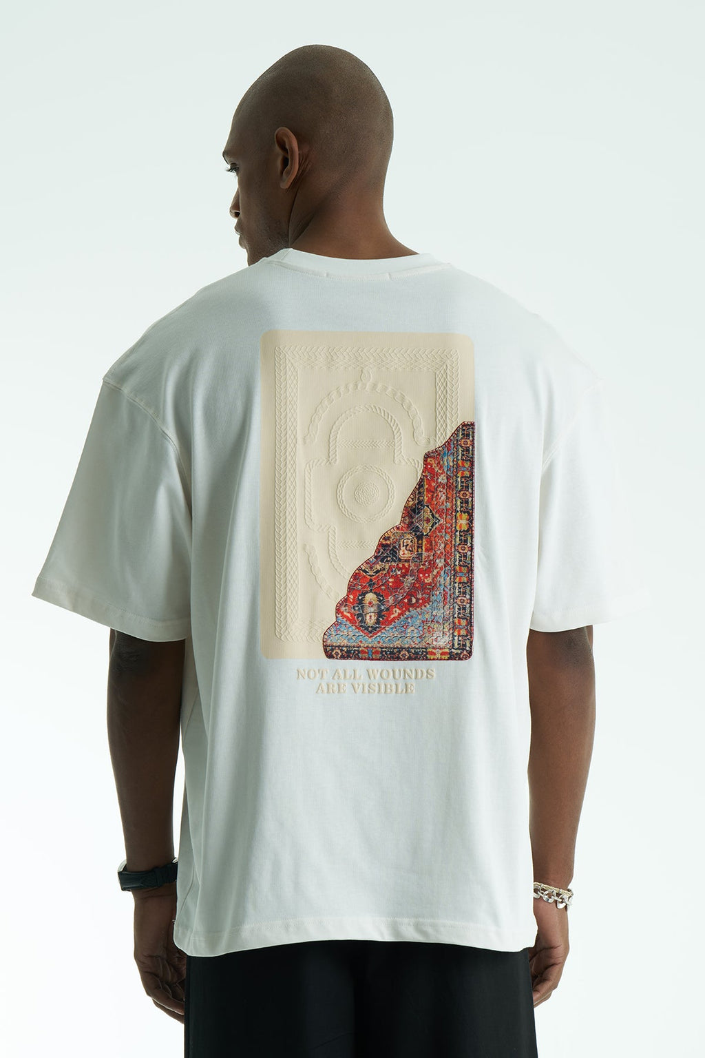 Hidden Wounds Oversized Graphic T-Shirt