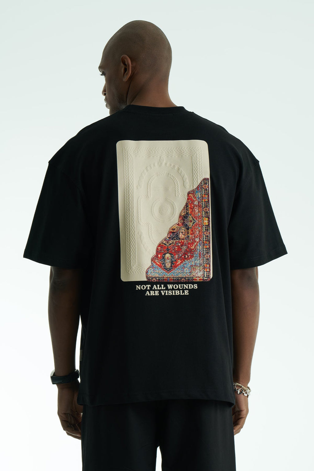 Hidden Wounds Oversized Graphic T-Shirt