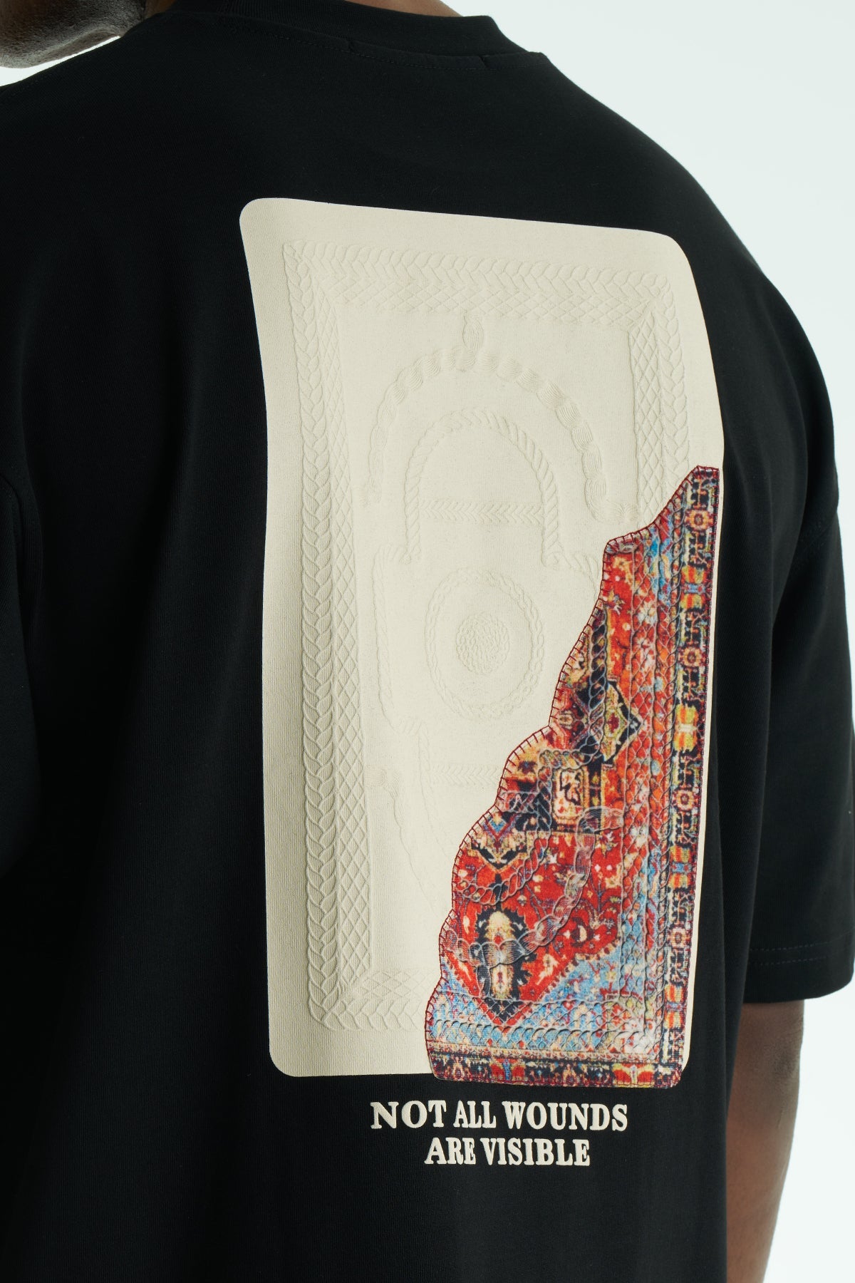 Hidden Wounds Oversized Graphic T-Shirt