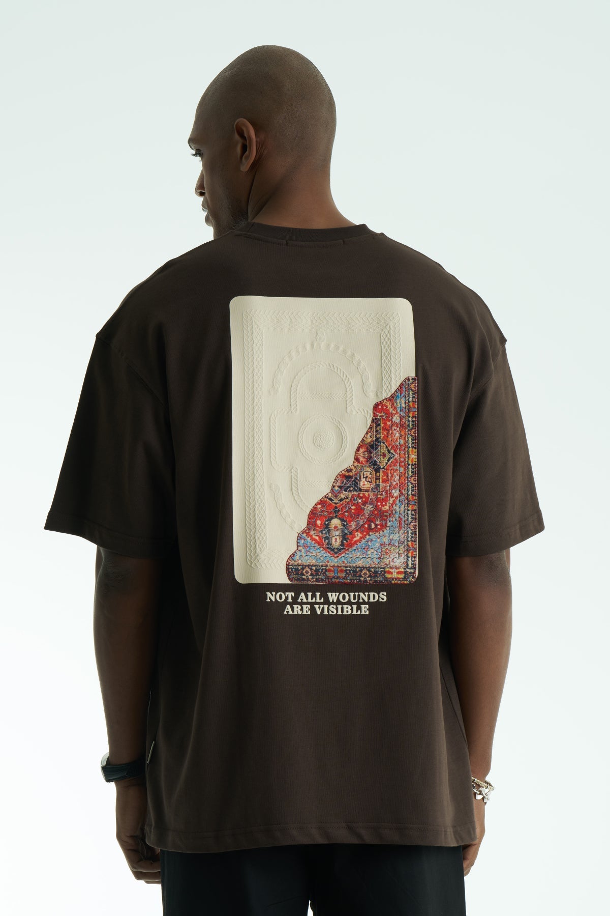 Hidden Wounds Oversized Graphic T-Shirt