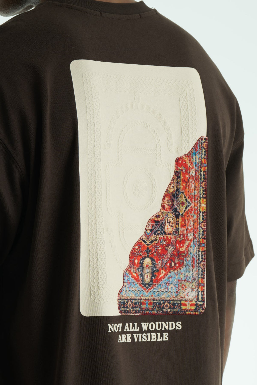 Hidden Wounds Oversized Graphic T-Shirt
