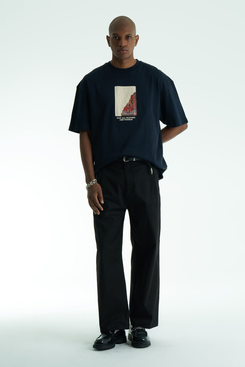 Hidden Wounds Oversized Graphic T-Shirt