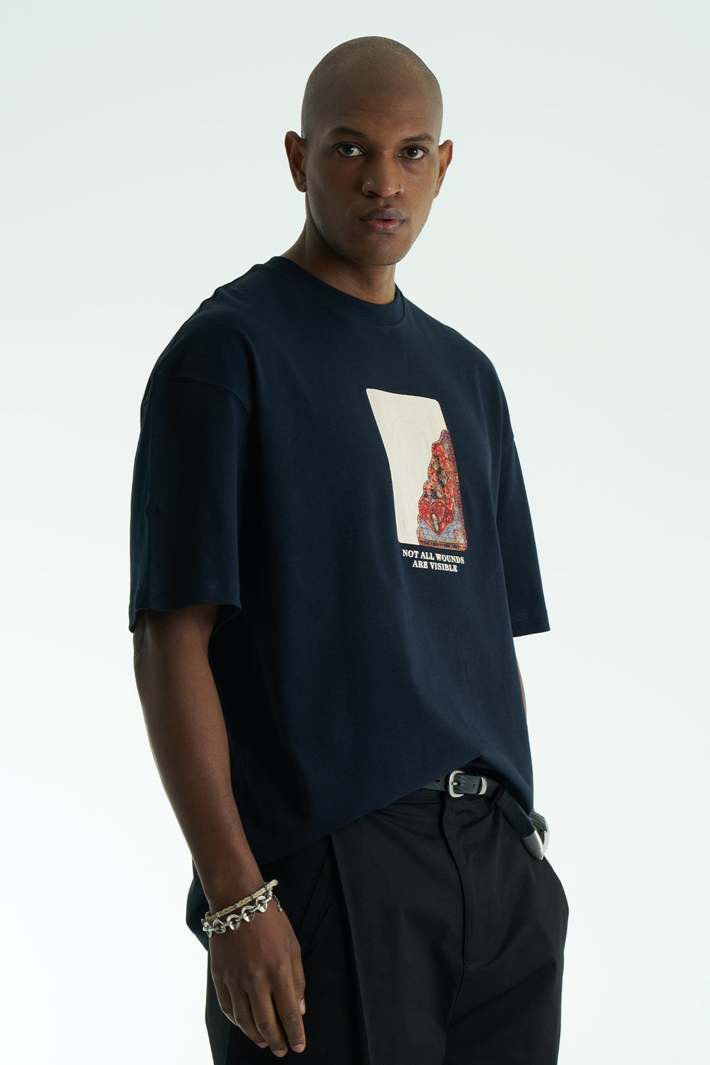 Hidden Wounds Oversized Graphic T-Shirt