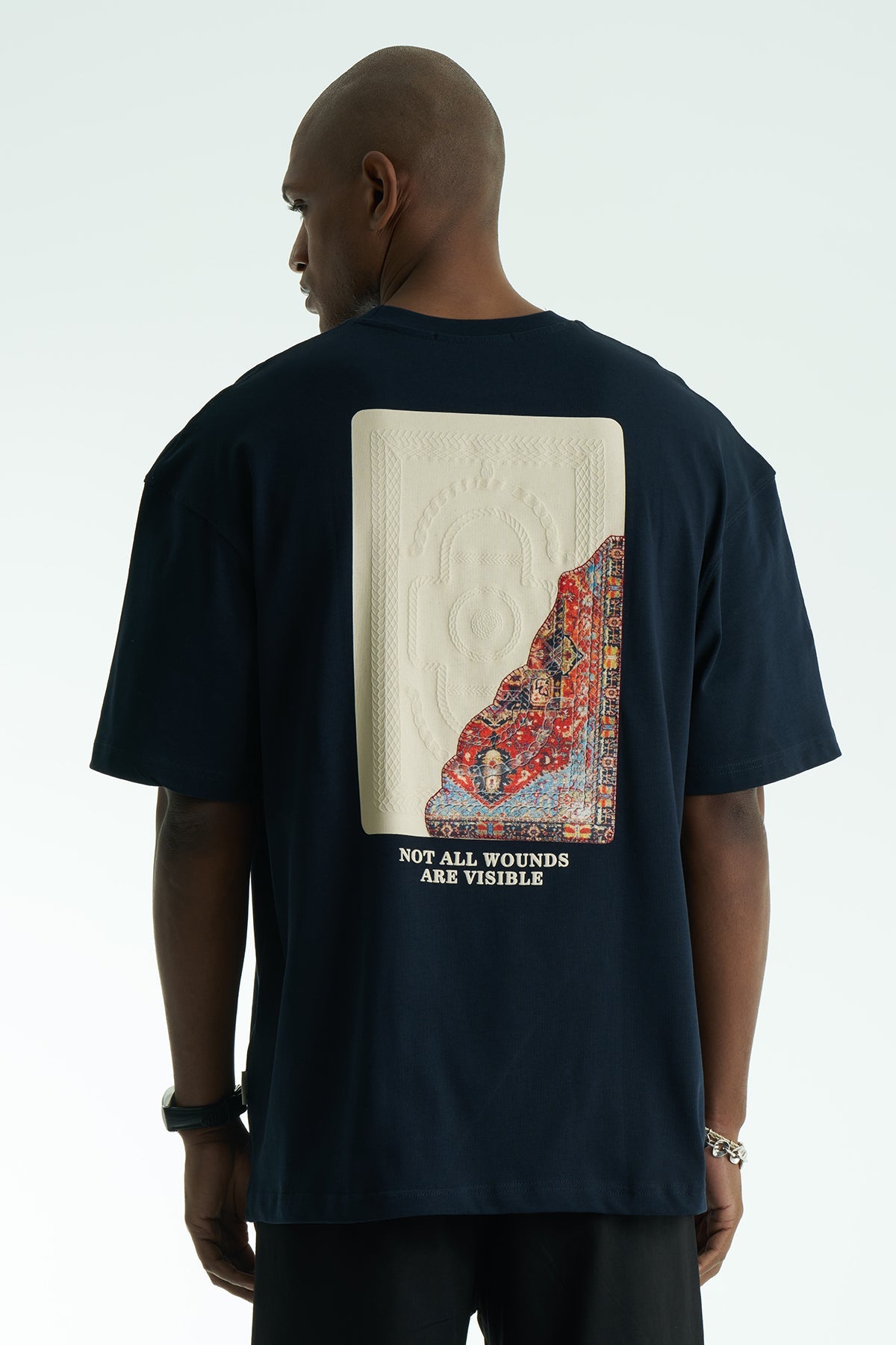Hidden Wounds Oversized Graphic T-Shirt