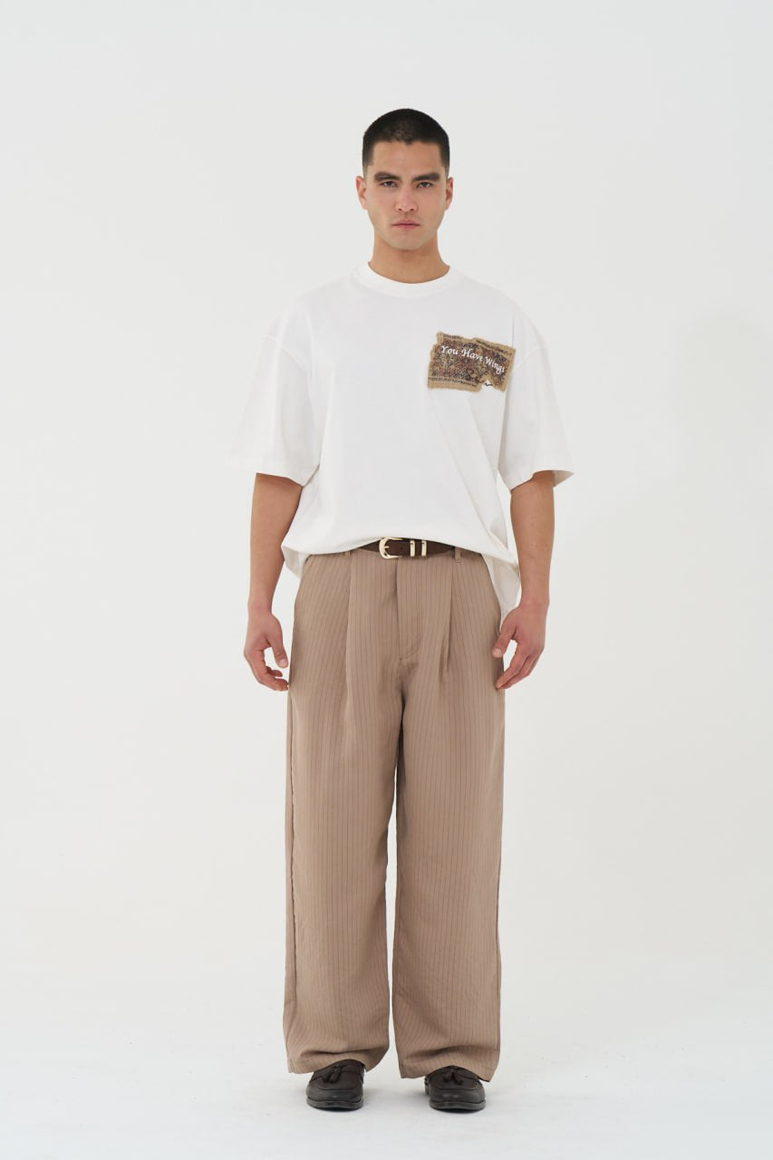 Oversized Graphic T-Shirt with “You Have Wings” Back Print