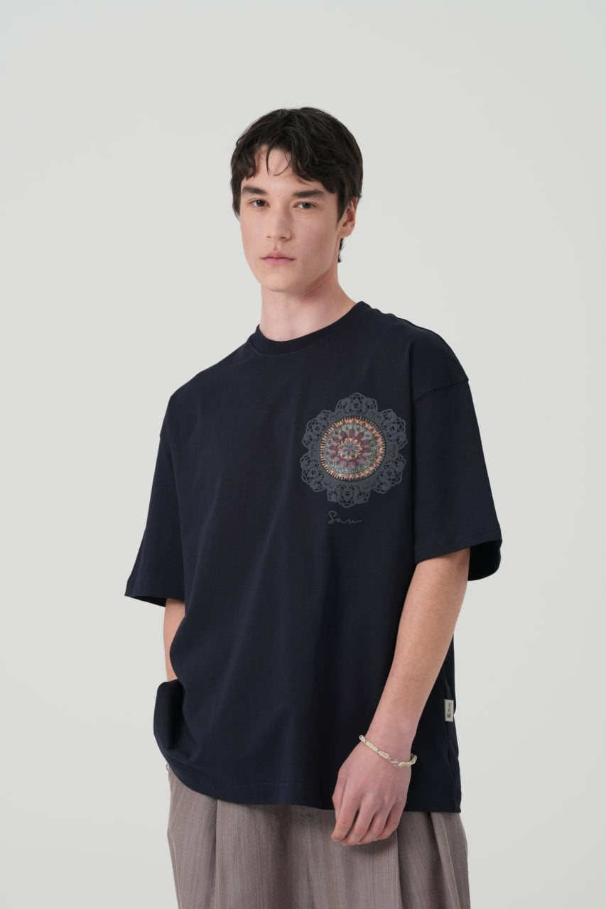 Mandala Graphic Oversized T-Shirt