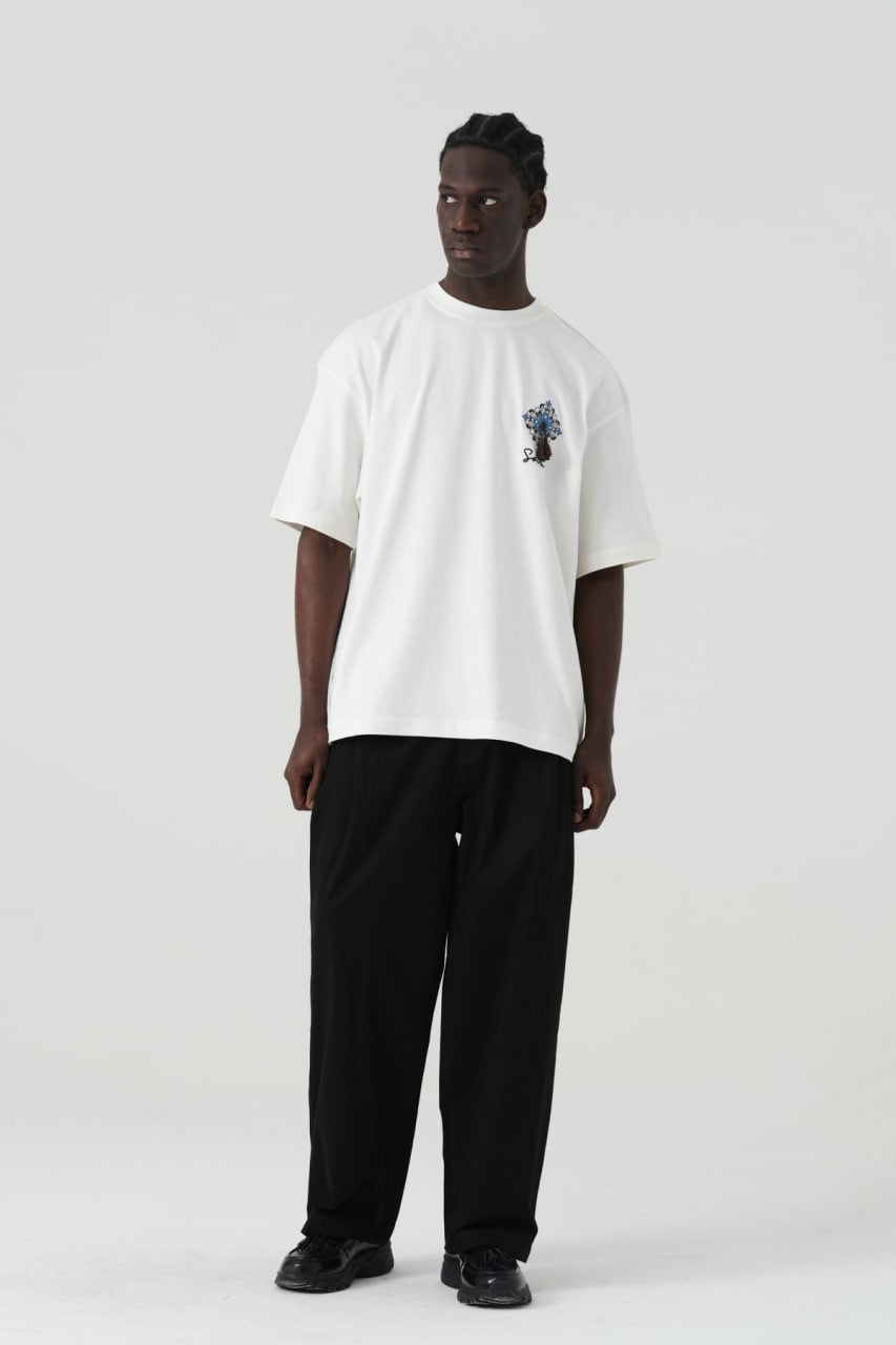 Oversized Graphic T-Shirt with “You Have Wings” Back Print