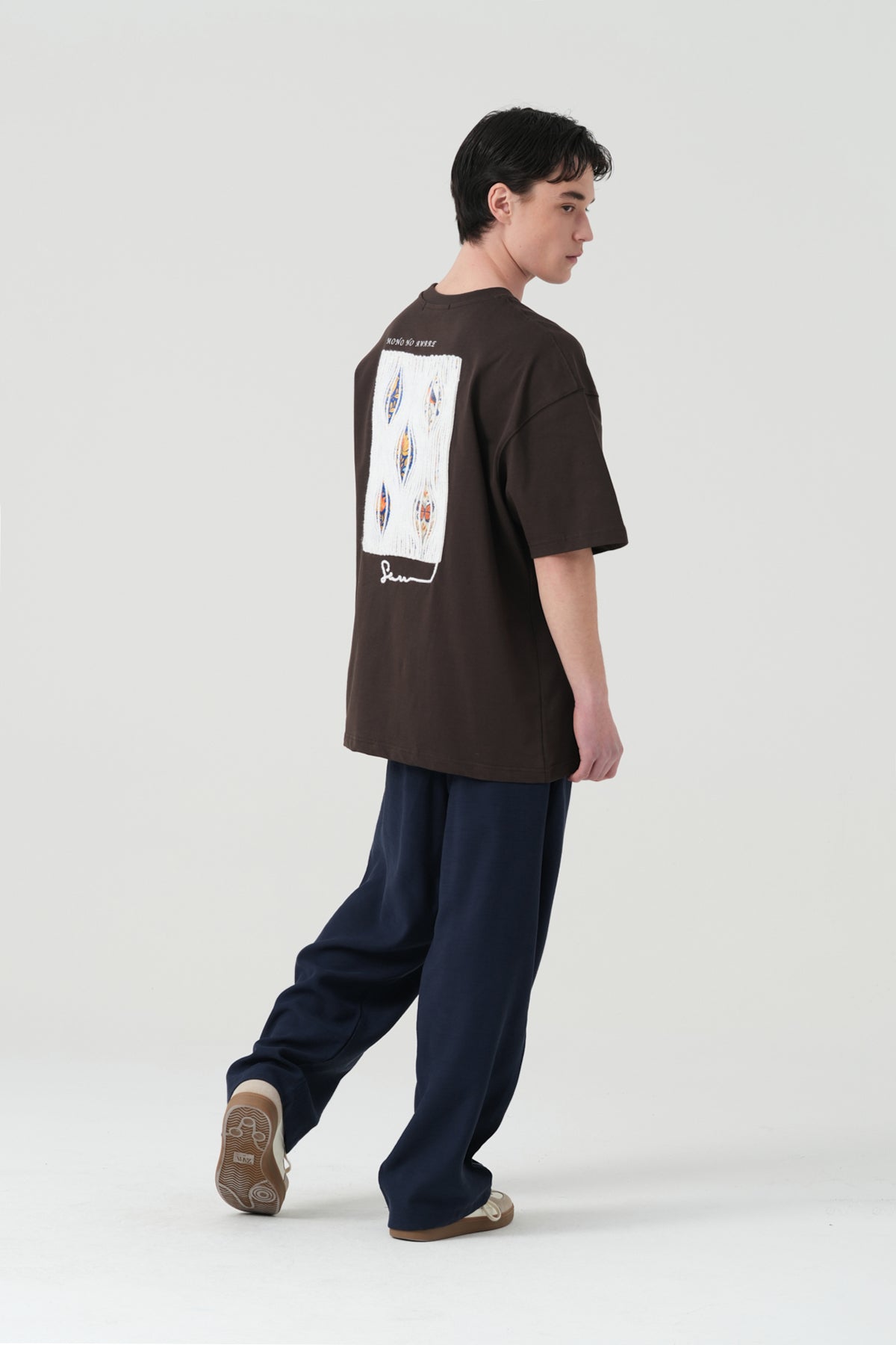 Mono No Aware Woven Patch Oversized T-Shirt