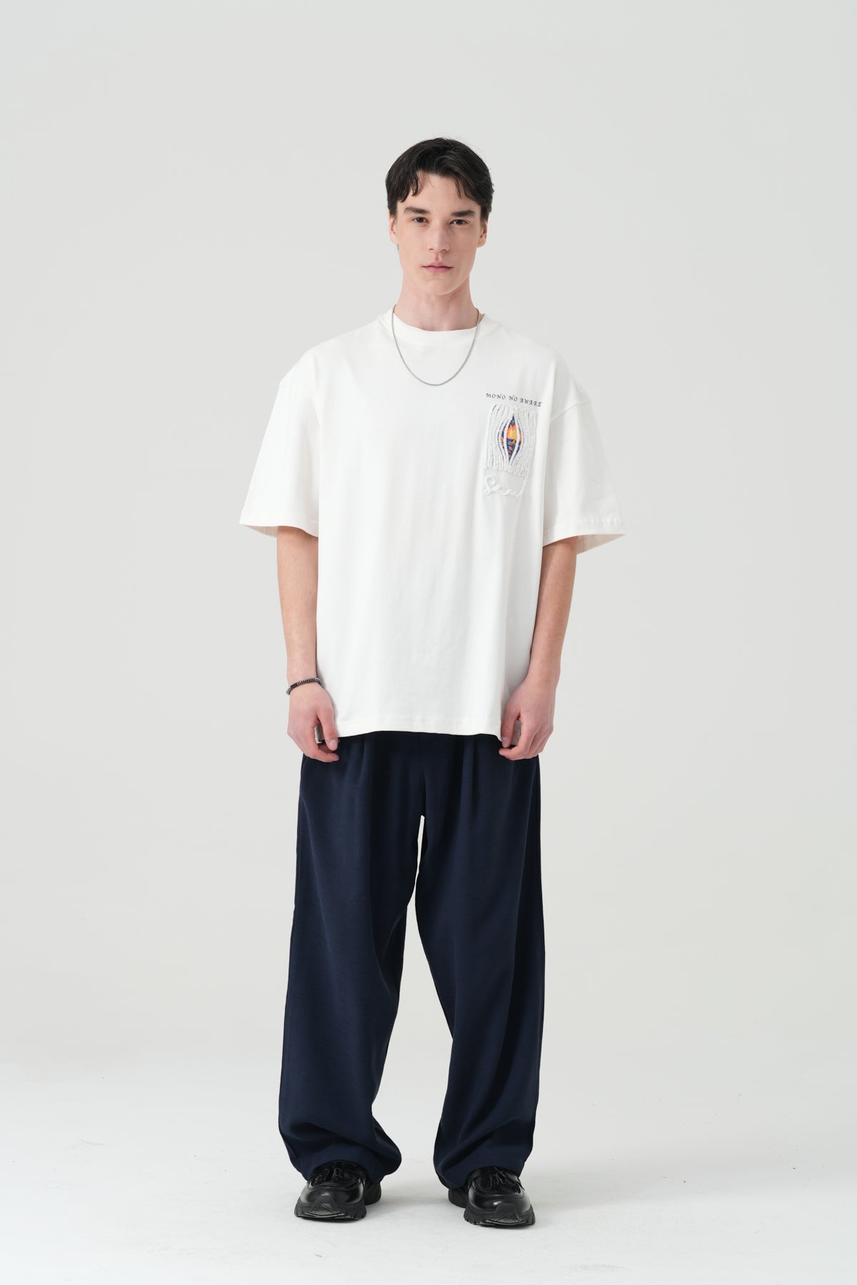 Mono No Aware Woven Patch Oversized T-Shirt
