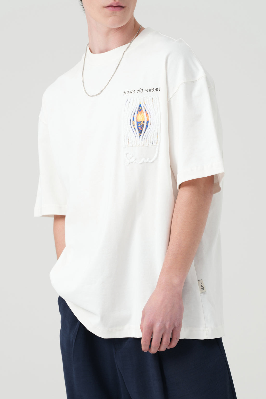 Mono No Aware Woven Patch Oversized T-Shirt