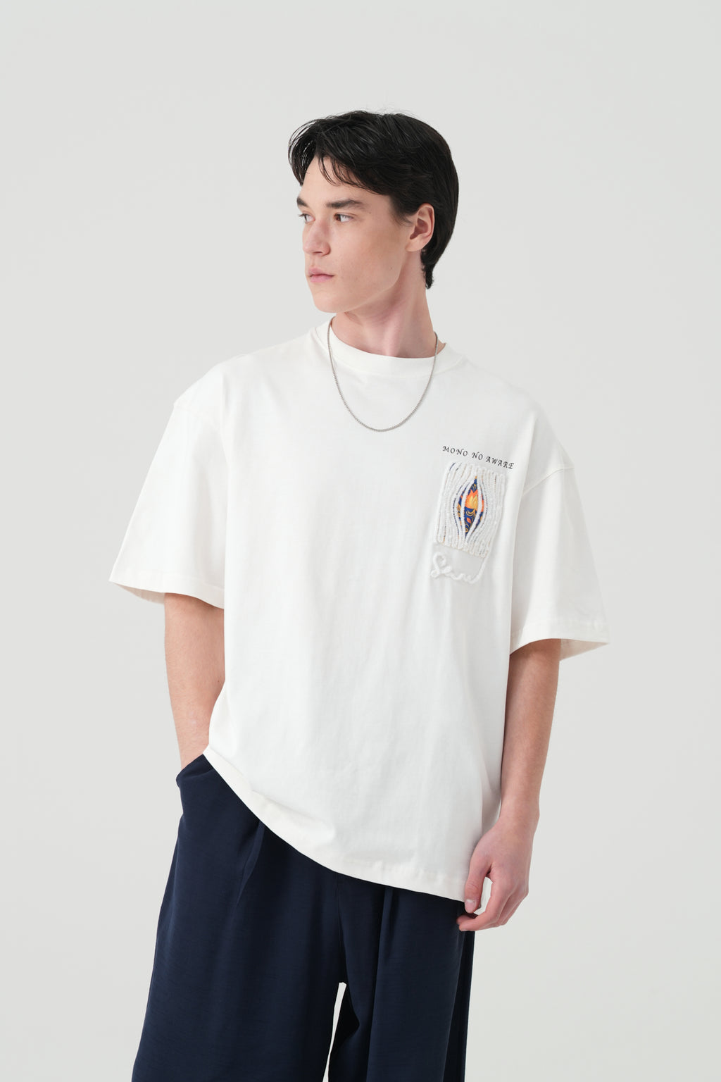 Mono No Aware Woven Patch Oversized T-Shirt