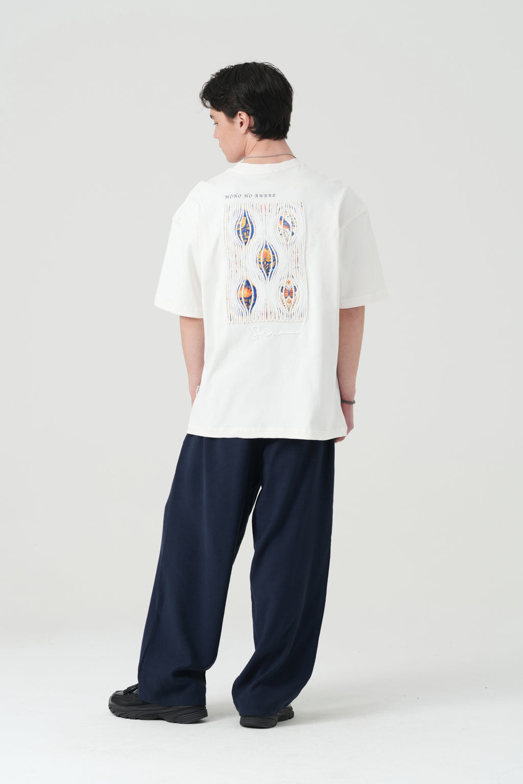 Mono No Aware Woven Patch Oversized T-Shirt