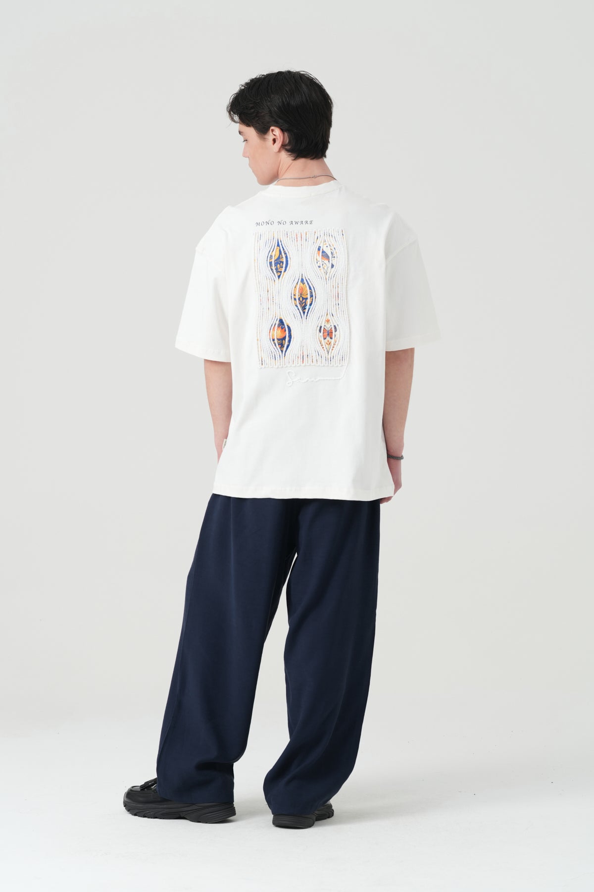 Mono No Aware Woven Patch Oversized T-Shirt