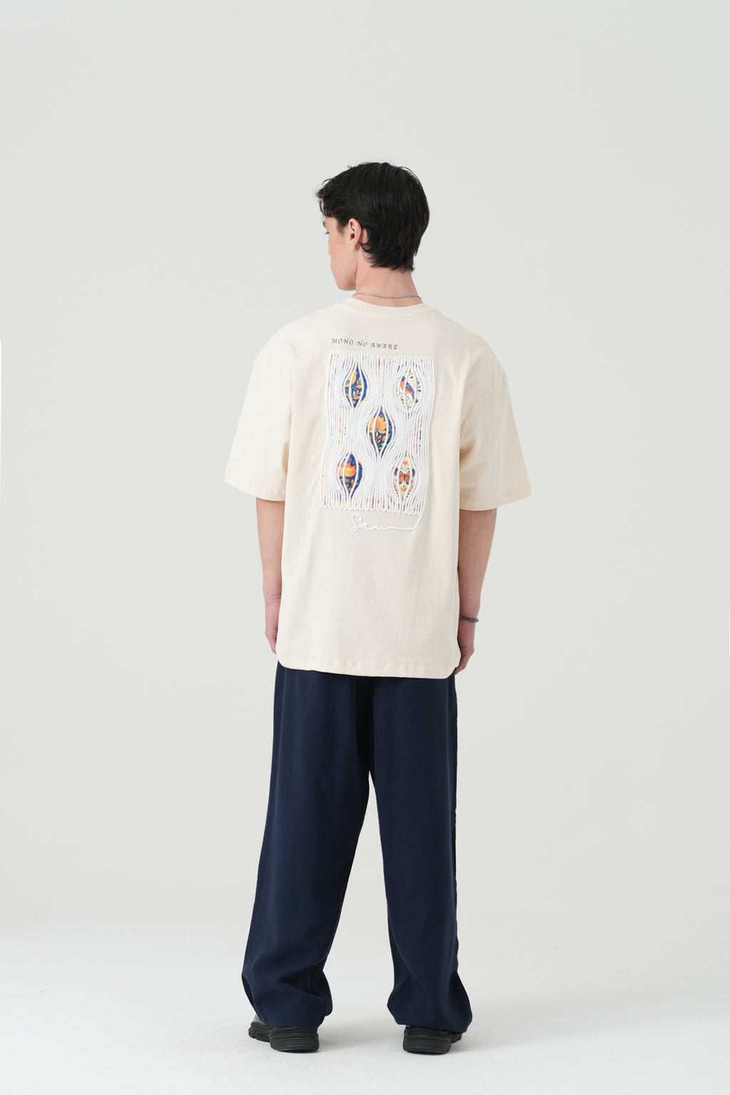 Mono No Aware Woven Patch Oversized T-Shirt