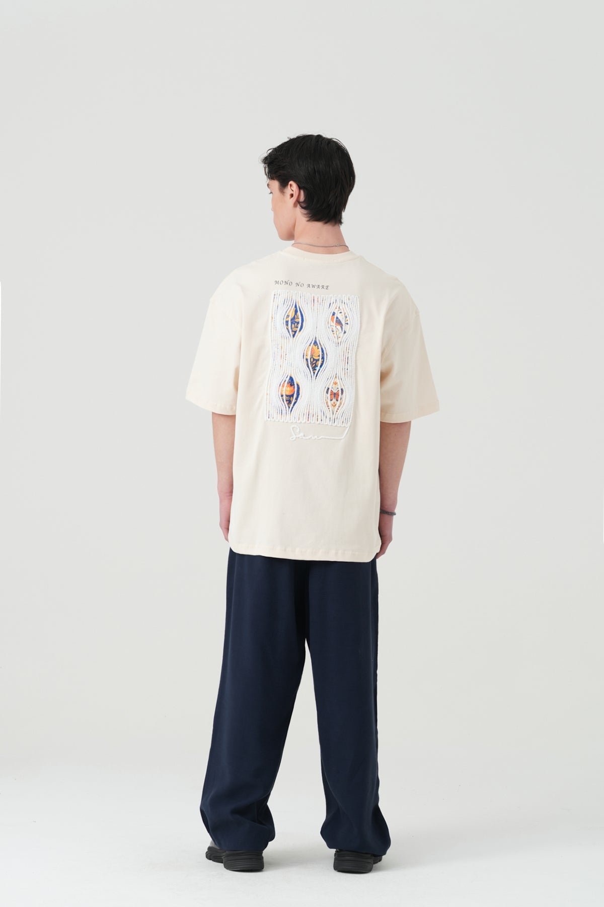 Mono No Aware Woven Patch Oversized T-Shirt