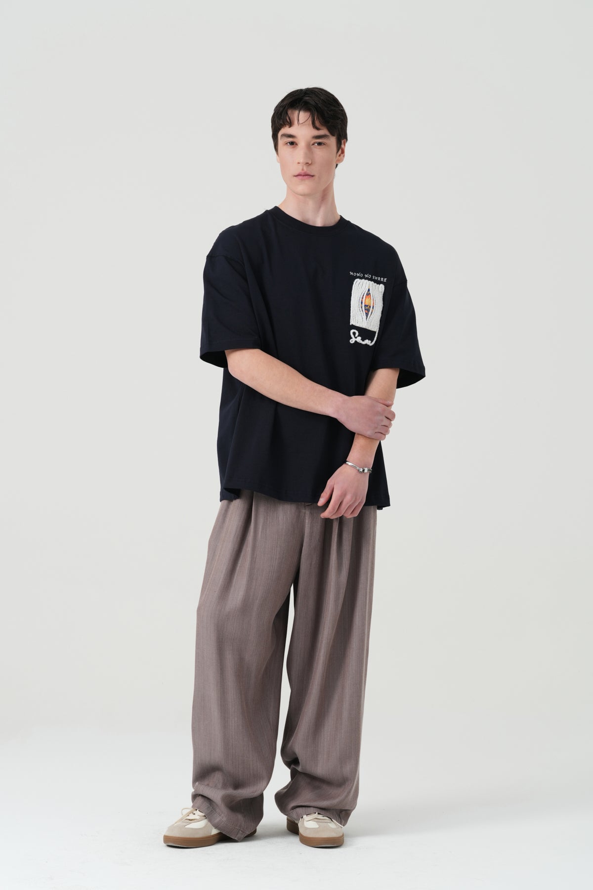 Mono No Aware Woven Patch Oversized T-Shirt
