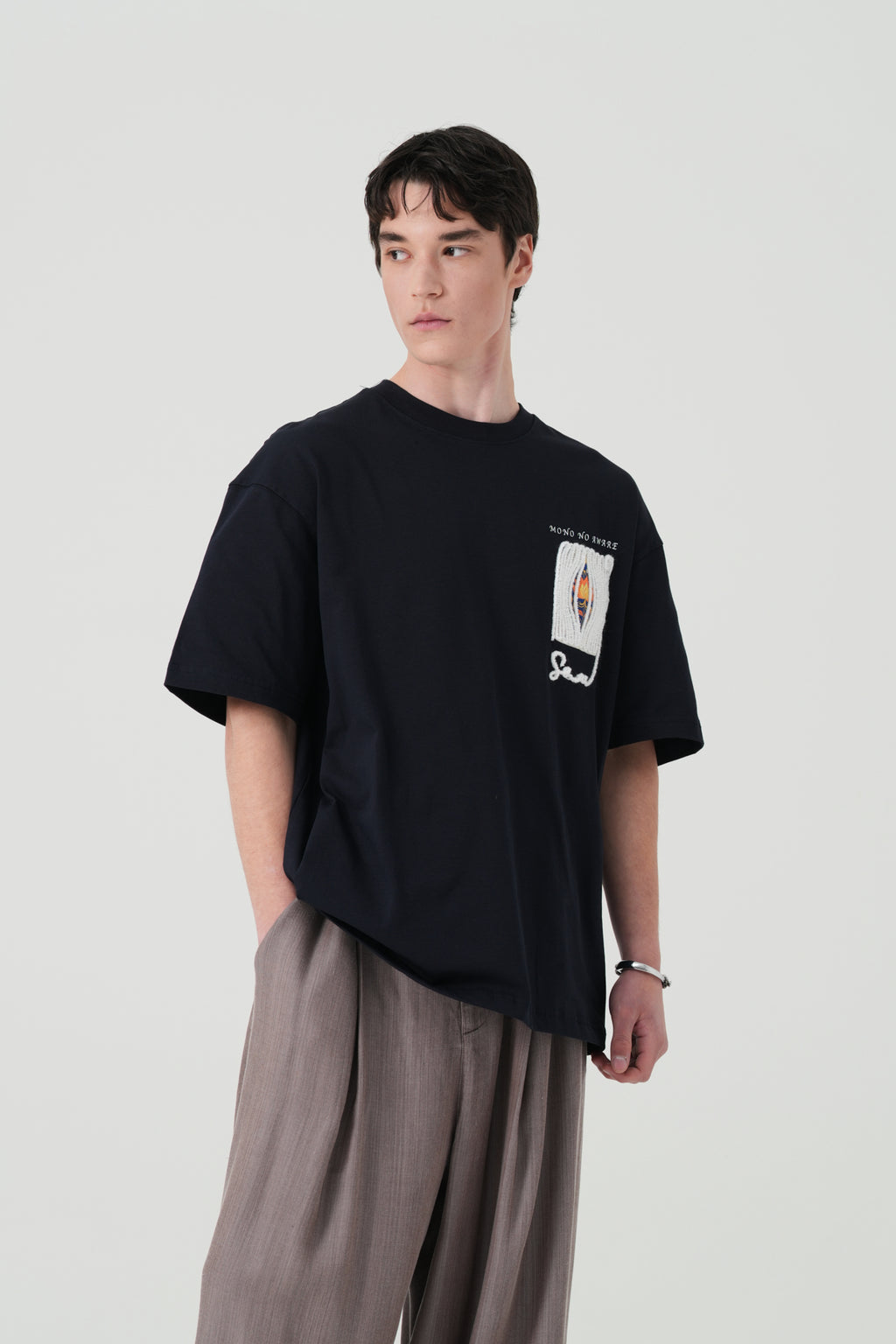 Mono No Aware Woven Patch Oversized T-Shirt