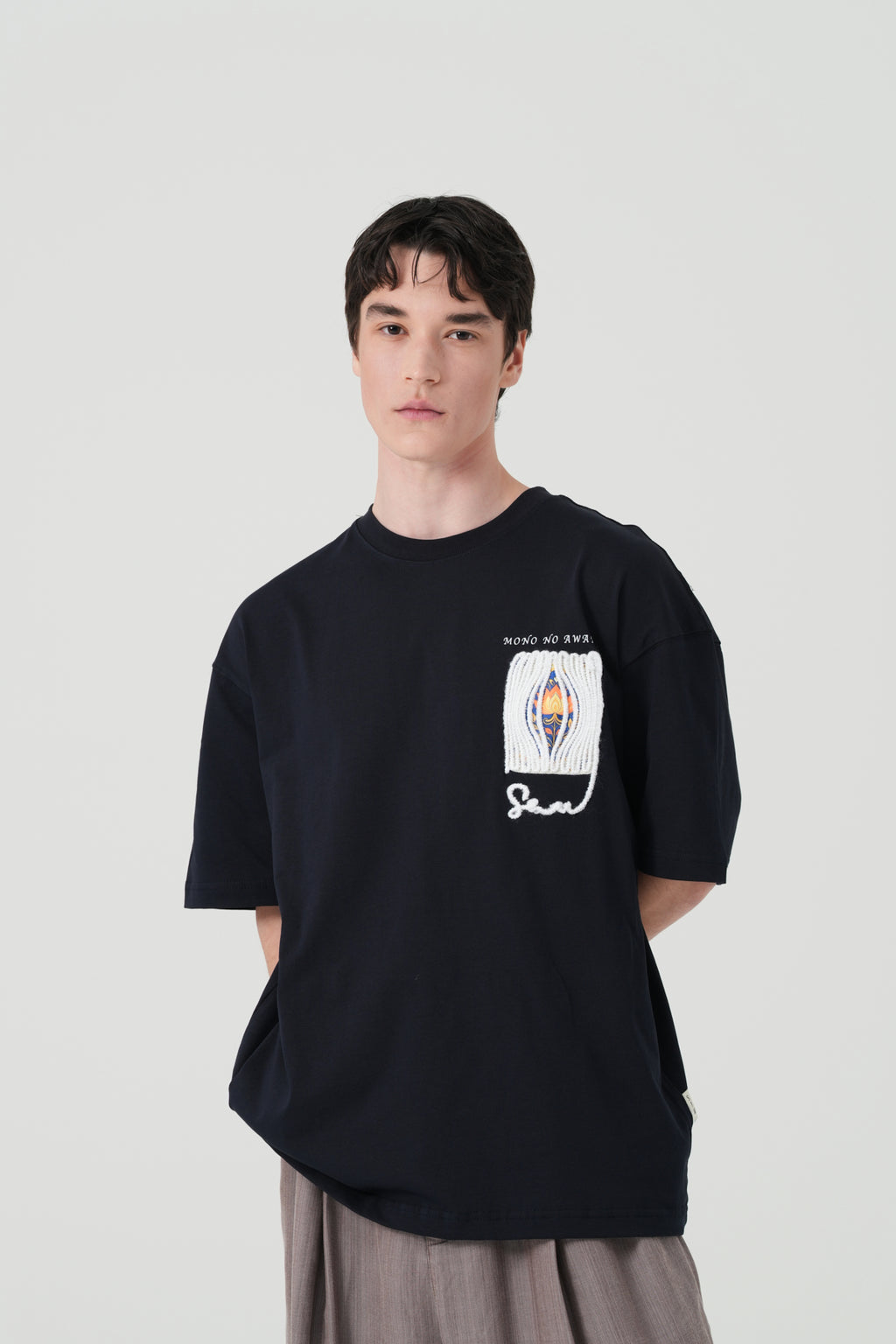 Mono No Aware Woven Patch Oversized T-Shirt
