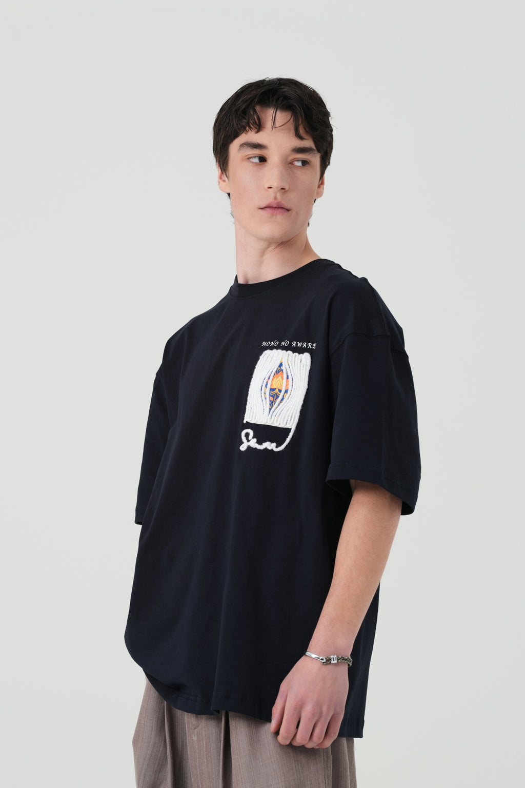 Mono No Aware Woven Patch Oversized T-Shirt