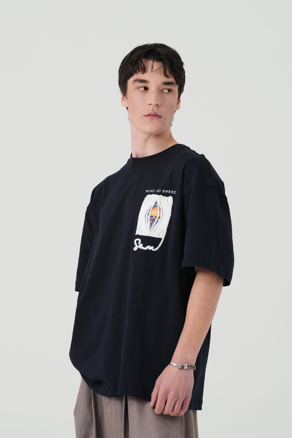 Mono No Aware Woven Patch Oversized T-Shirt
