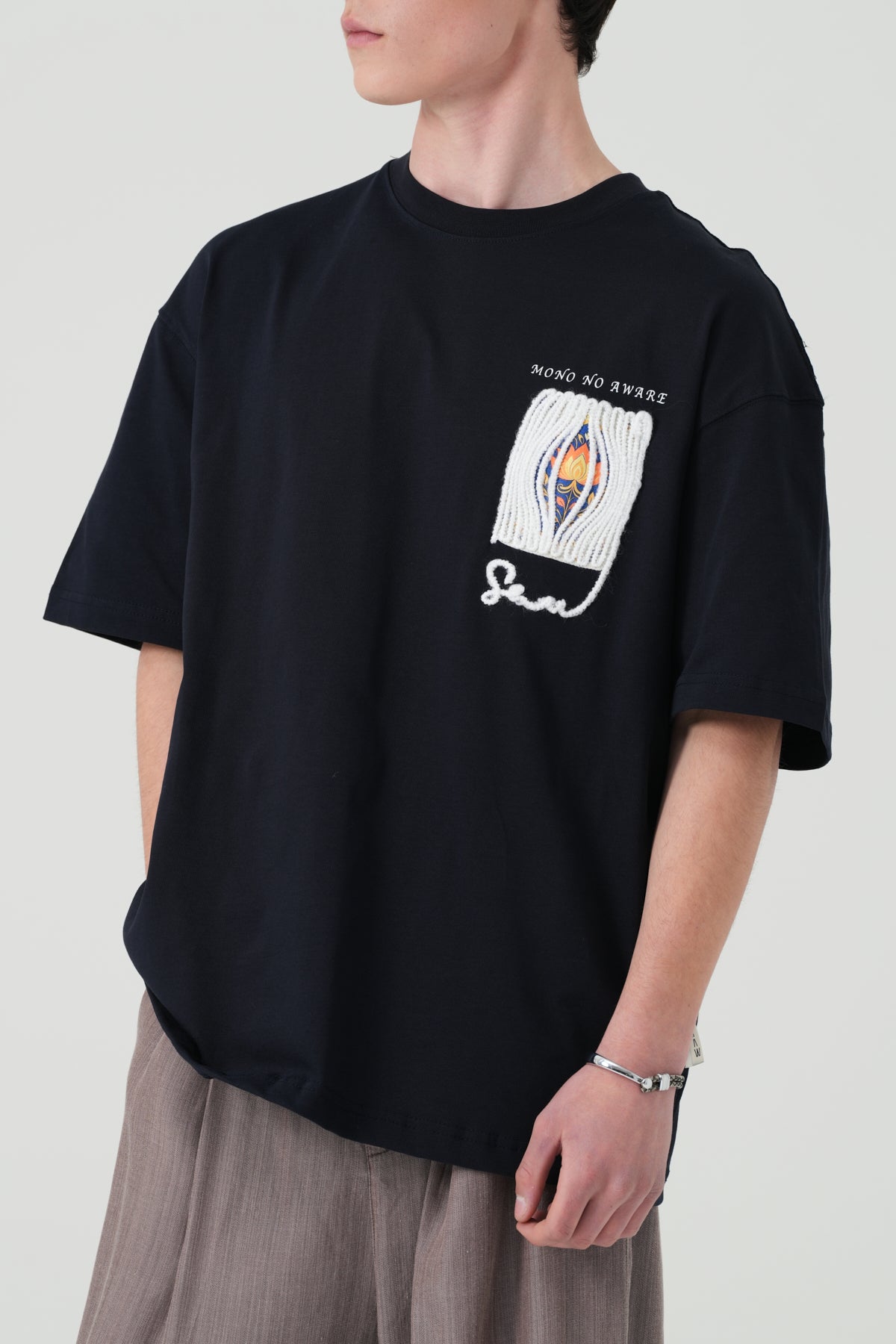 Mono No Aware Woven Patch Oversized T-Shirt