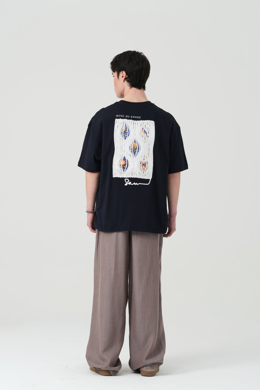 Mono No Aware Woven Patch Oversized T-Shirt