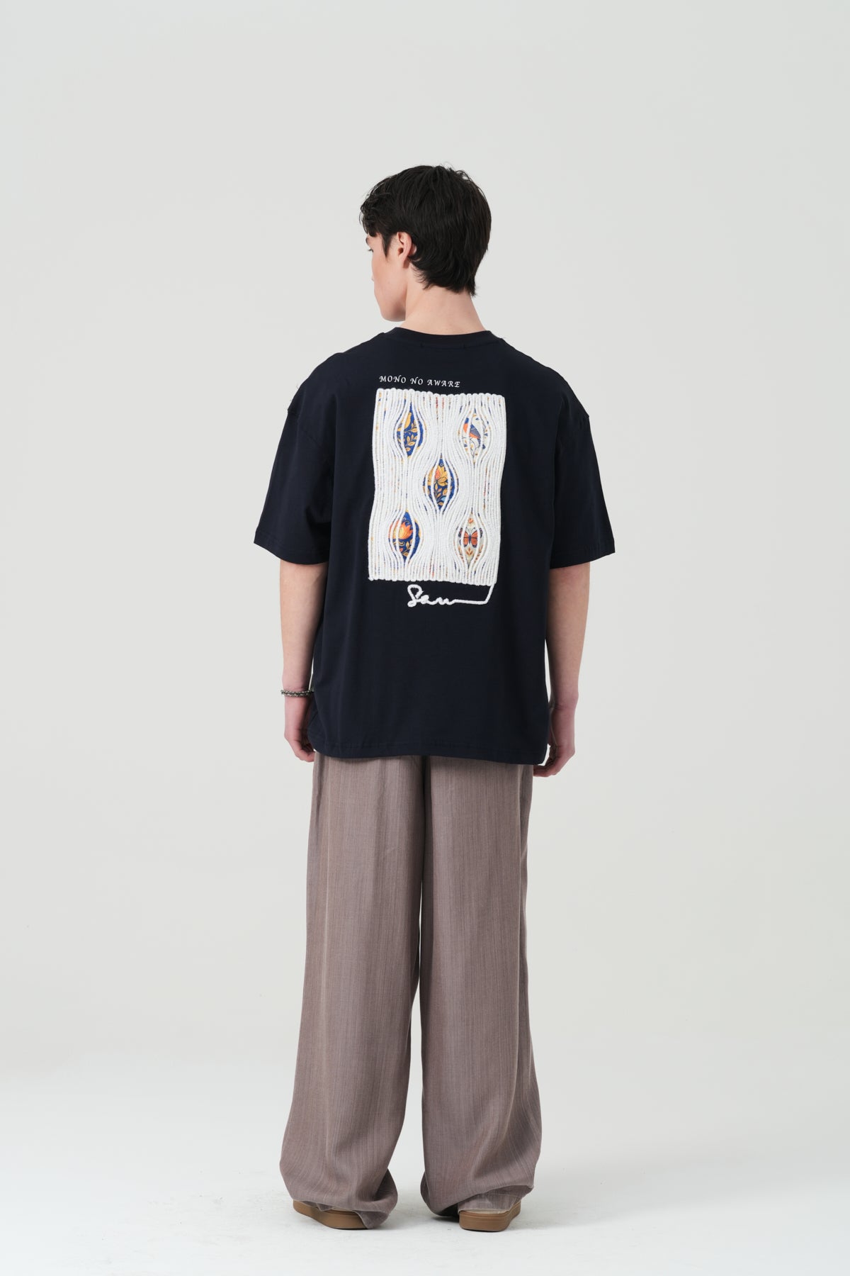 Mono No Aware Woven Patch Oversized T-Shirt