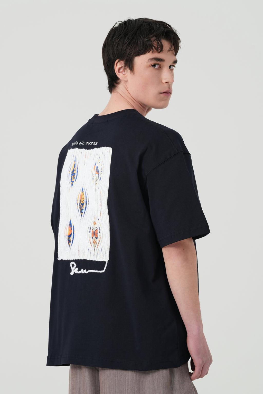 Mono No Aware Woven Patch Oversized T-Shirt