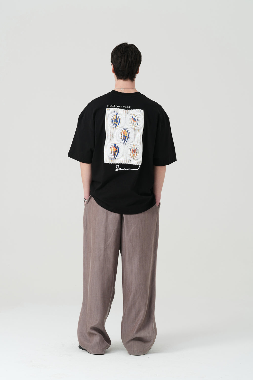 Mono No Aware Woven Patch Oversized T-Shirt