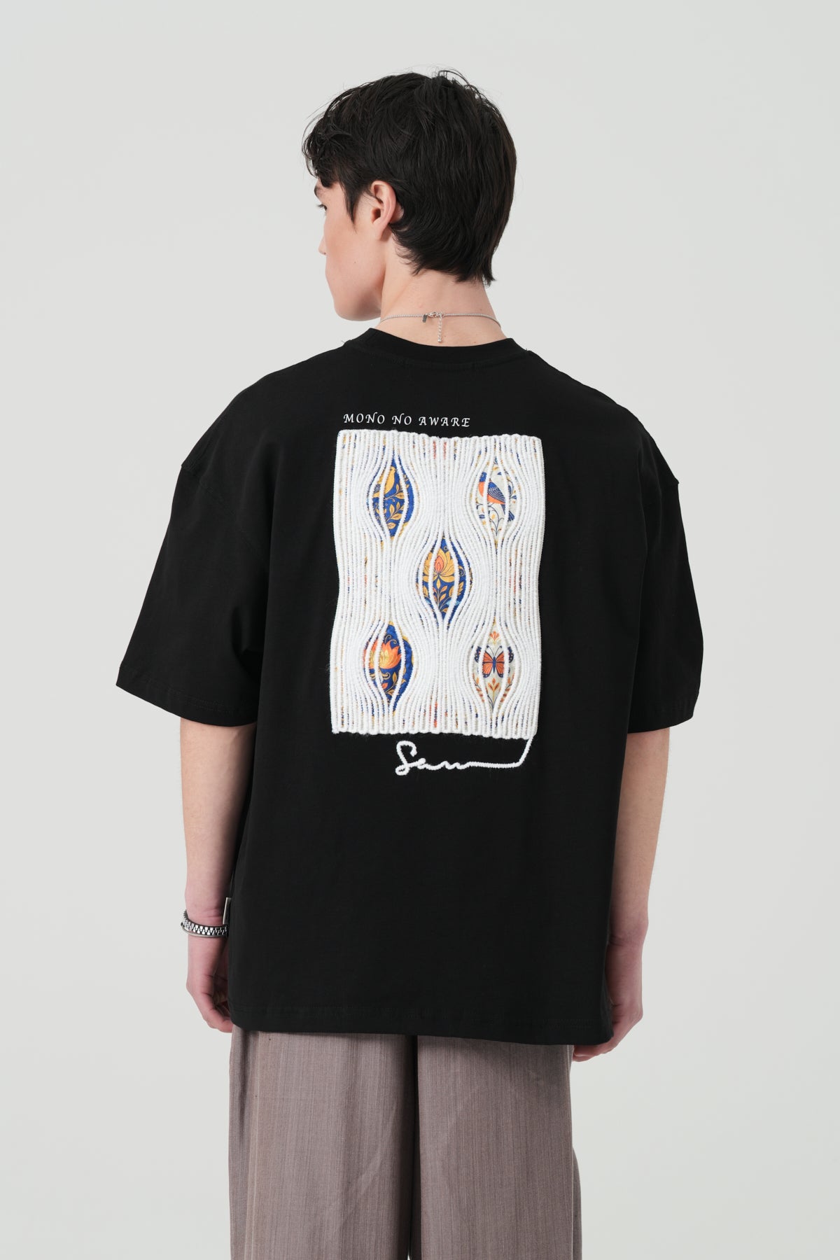 Mono No Aware Woven Patch Oversized T-Shirt