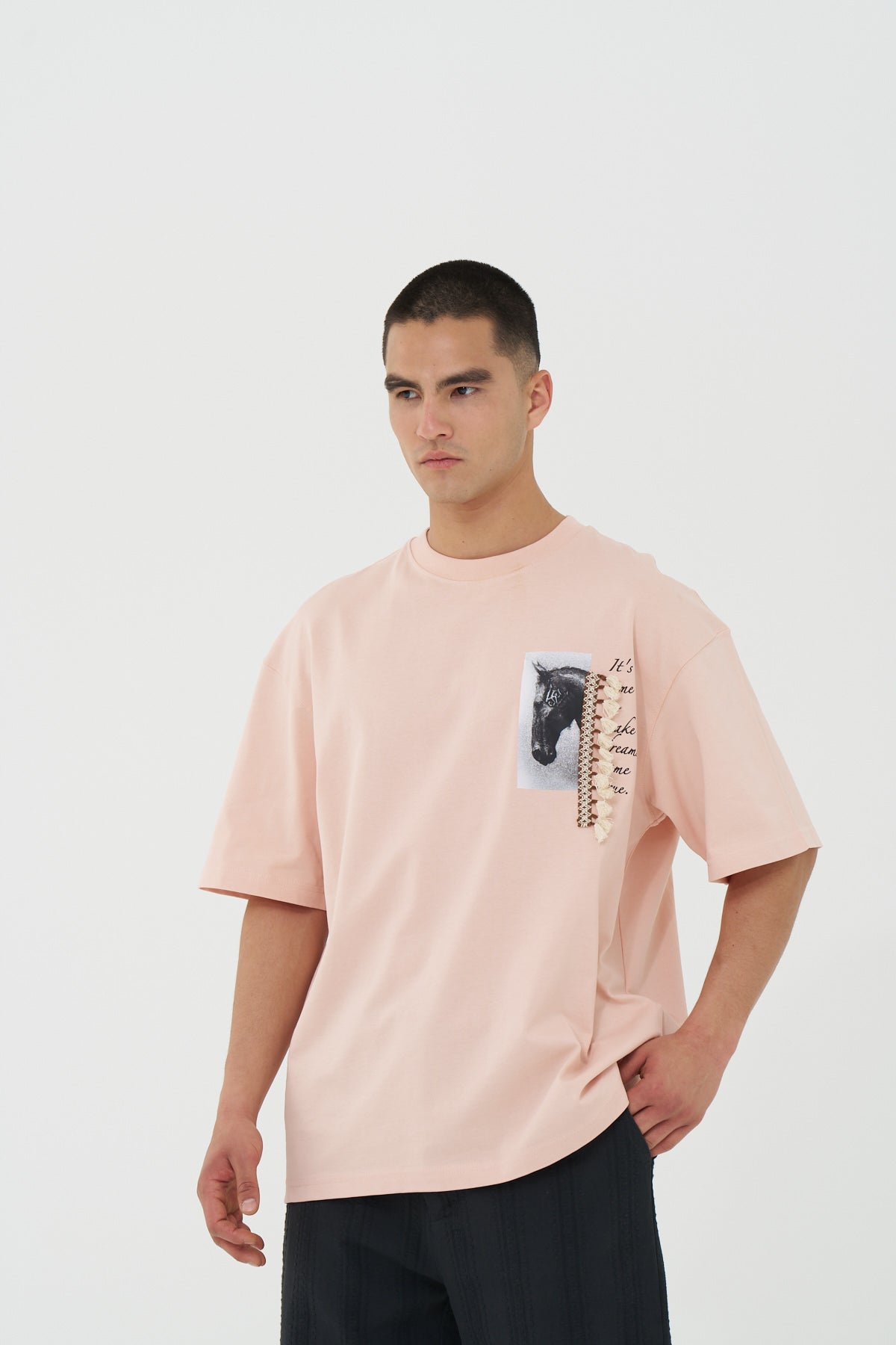 Dreamweaver Horse Tassel Oversized T-Shirt