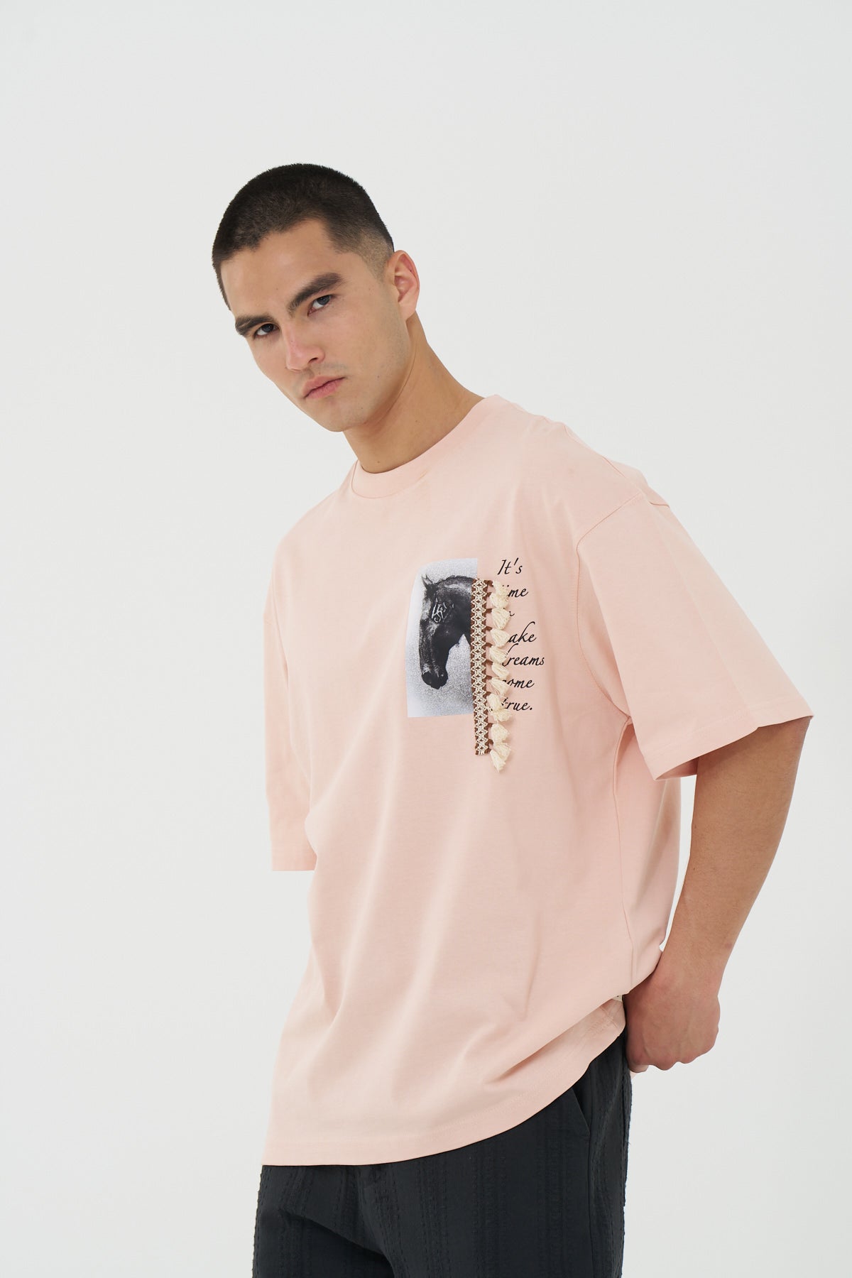 Dreamweaver Horse Tassel Oversized T-Shirt