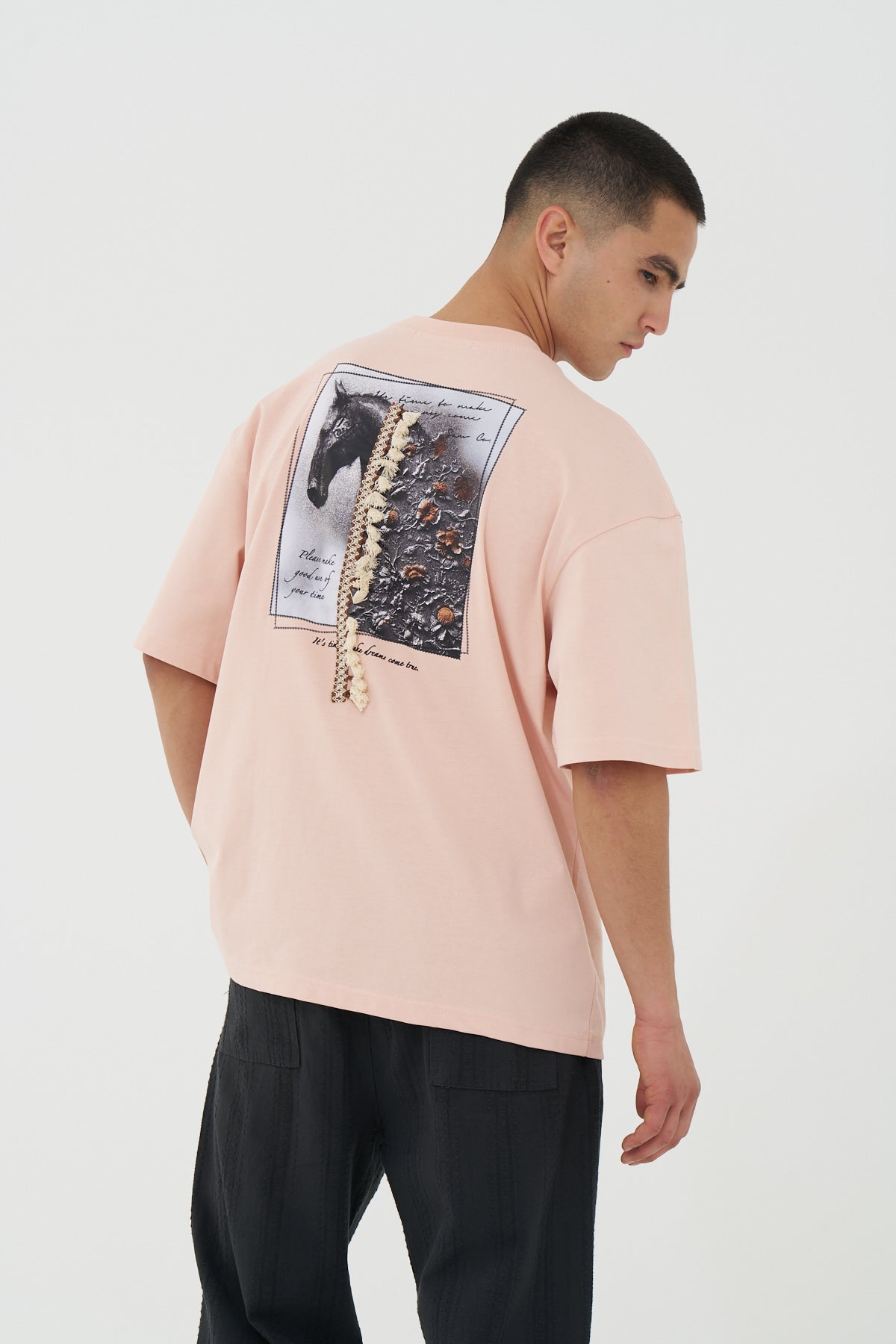 Dreamweaver Horse Tassel Oversized T-Shirt