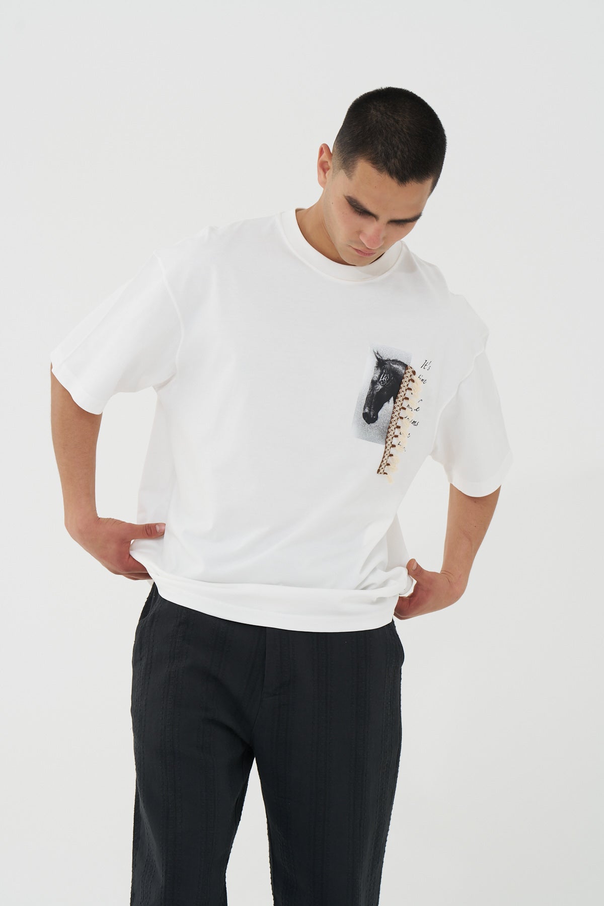 Dreamweaver Horse Tassel Oversized T-Shirt