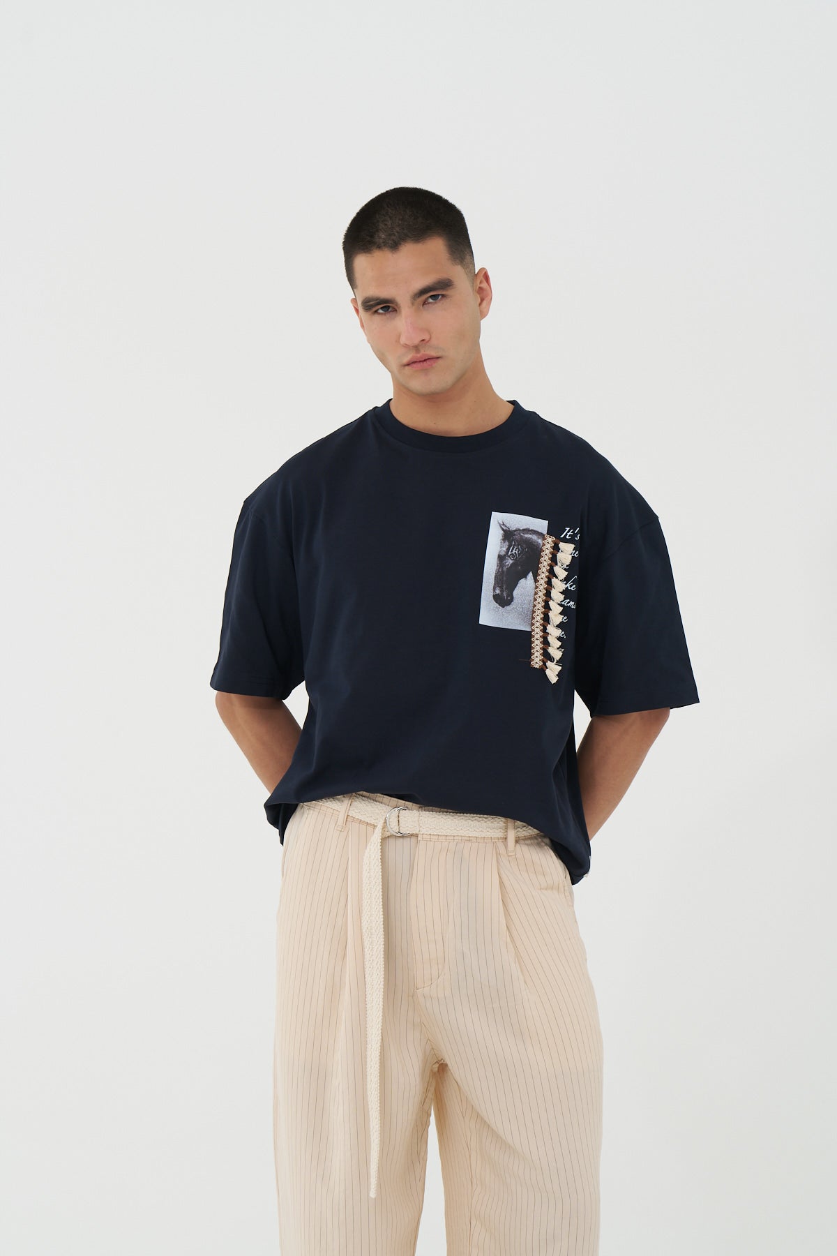 Dreamweaver Horse Tassel Oversized T-Shirt
