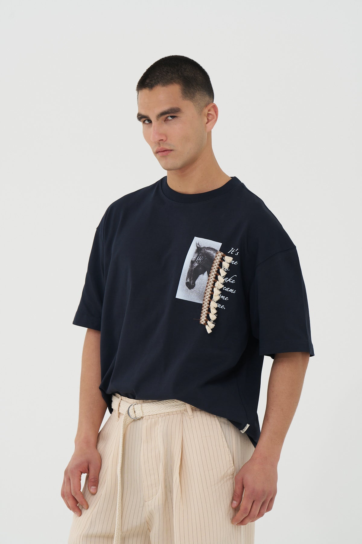 Dreamweaver Horse Tassel Oversized T-Shirt