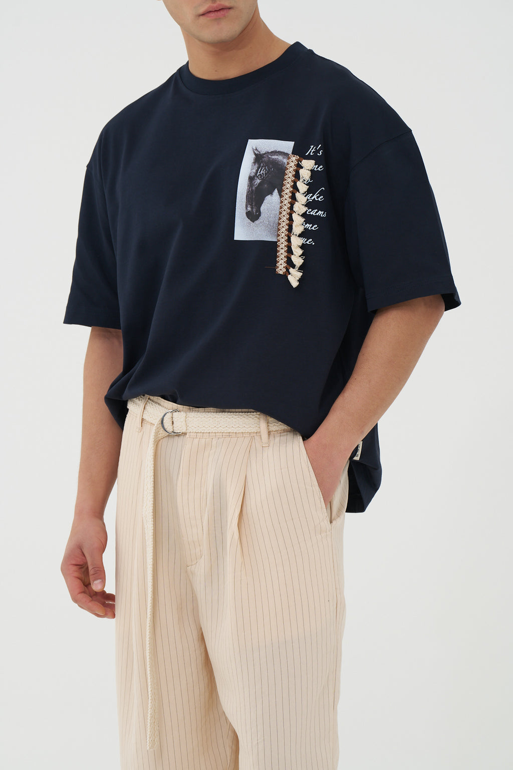 Dreamweaver Horse Tassel Oversized T-Shirt