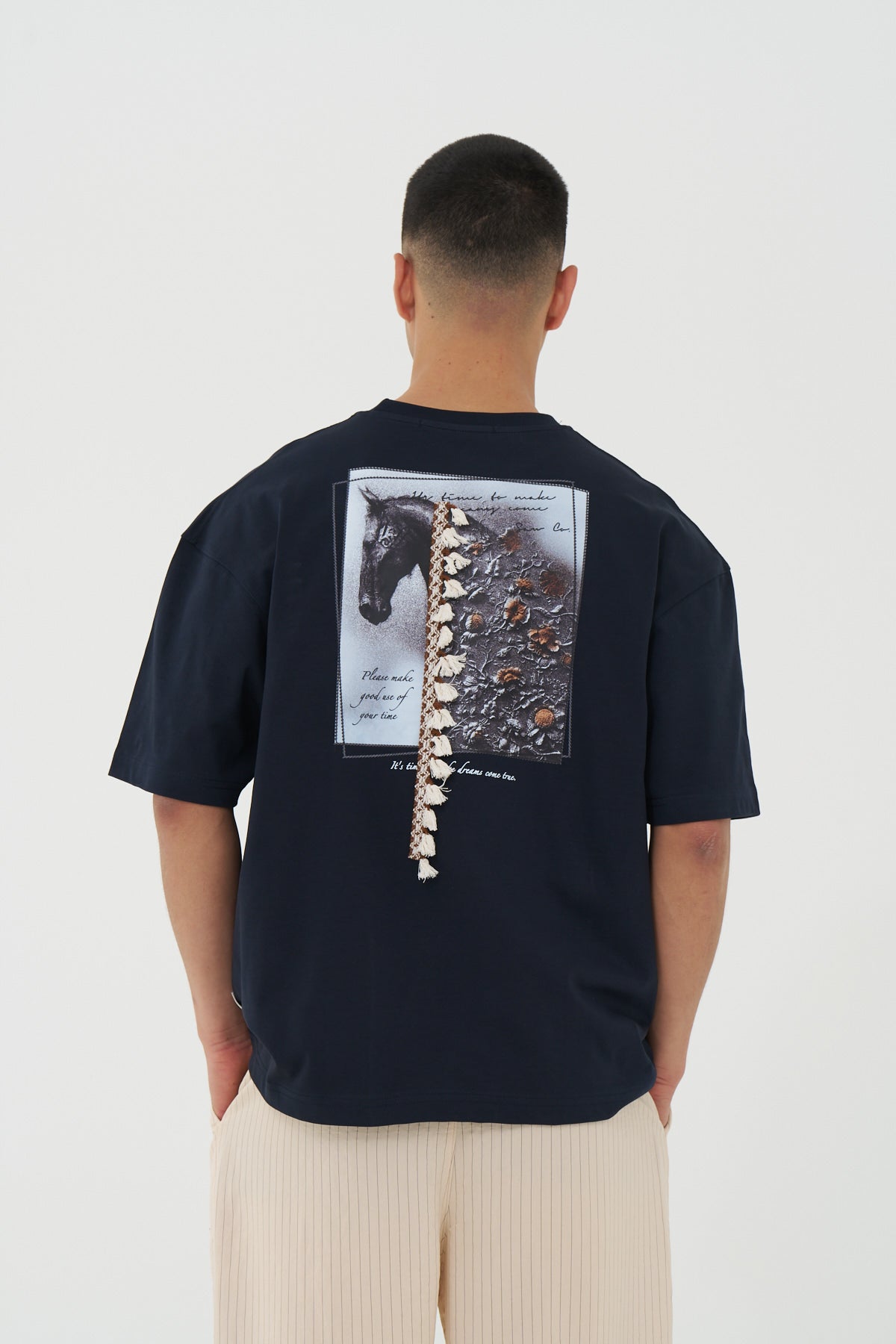 Dreamweaver Horse Tassel Oversized T-Shirt