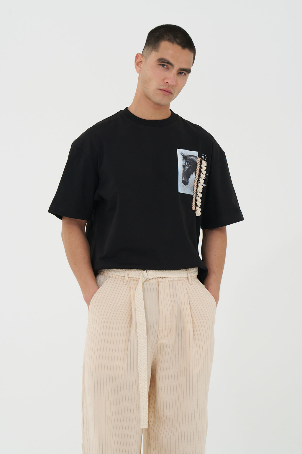 Dreamweaver Horse Tassel Oversized T-Shirt