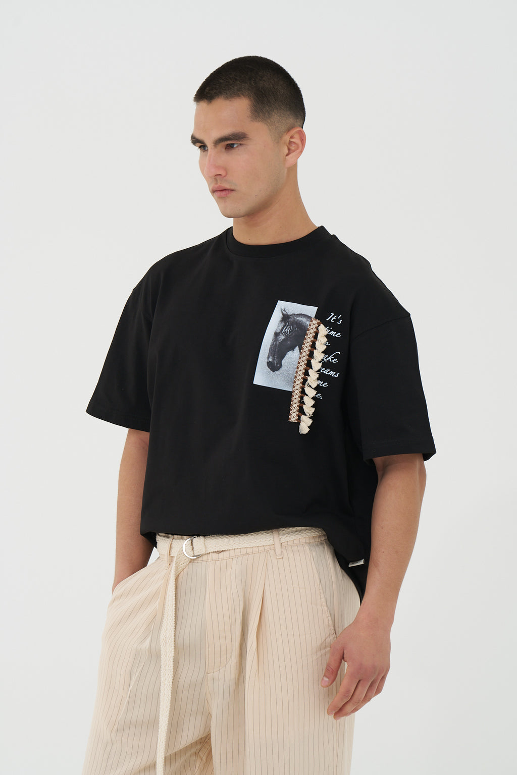 Dreamweaver Horse Tassel Oversized T-Shirt