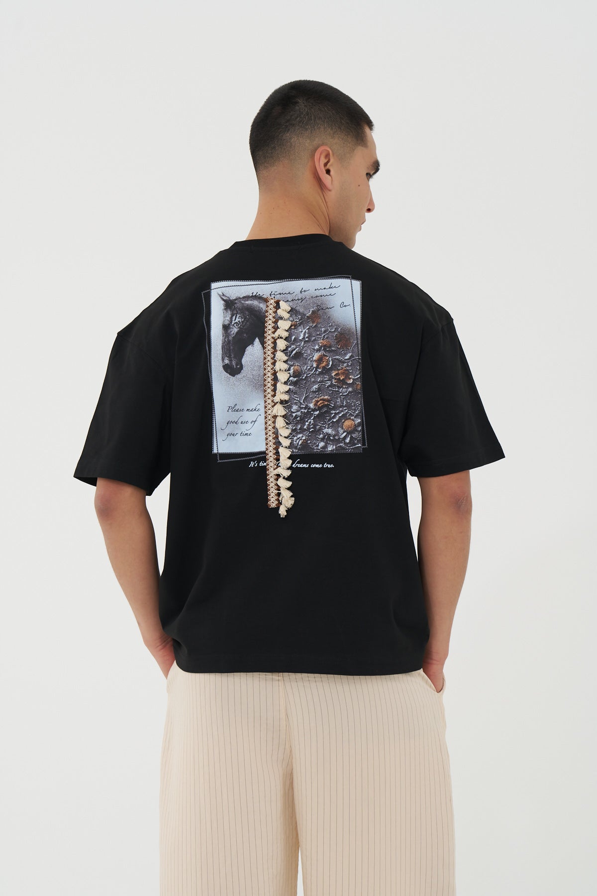 Dreamweaver Horse Tassel Oversized T-Shirt